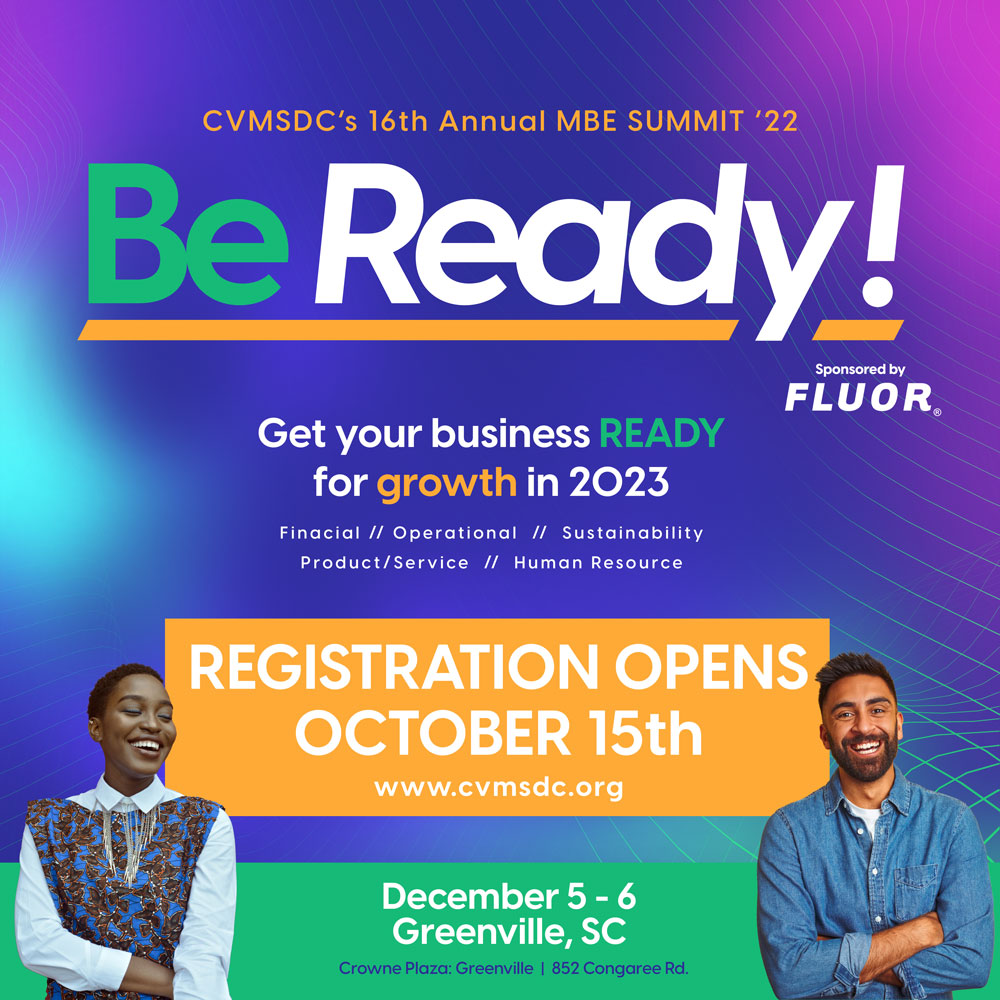 MBE Summit '22 Opens October 15th - Re Ready!