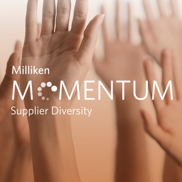Milliken Logo with Hands Raised